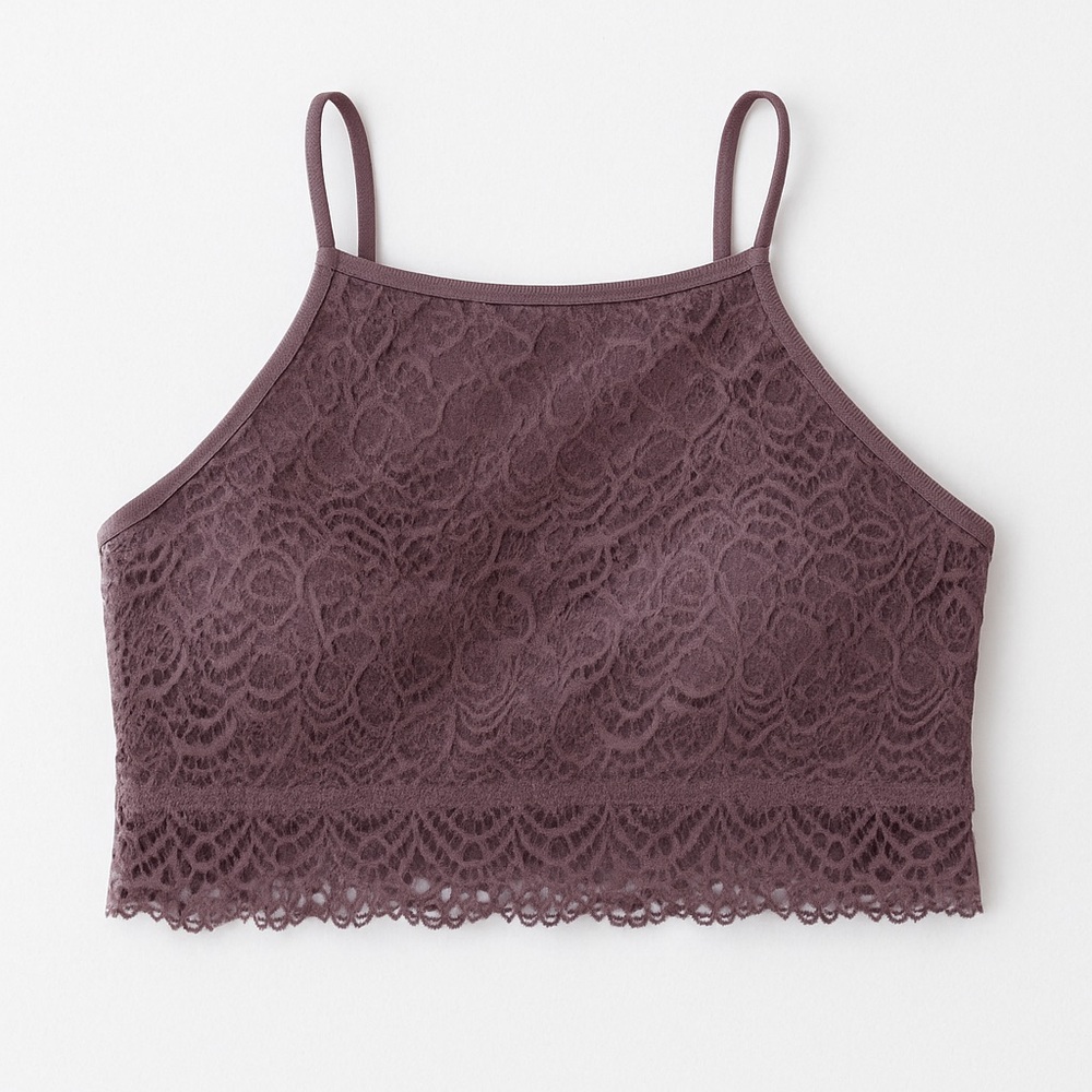 Live Love Dream Purple Lace Bralette Women’s Size Small